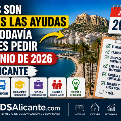 Todas las ayudas abiertas en Alicante este mes de Junio.