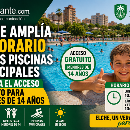 piscinas municipales Elche 2026