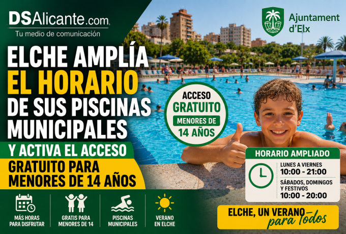 piscinas municipales Elche 2026