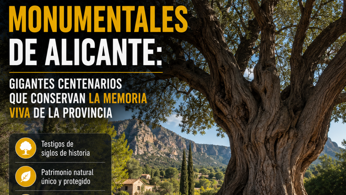 Árboles monumentales de Alicante: un patrimonio natural con siglos de historia