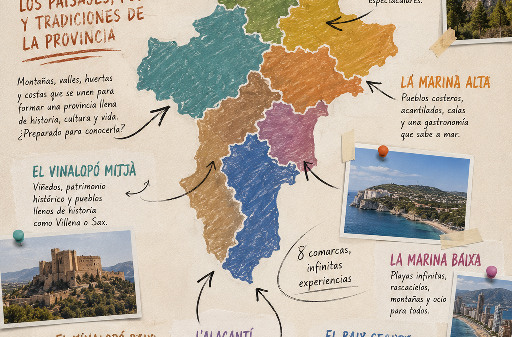 Comarcas de Alicante: guía para descubrir pueblos, paisajes y qué ver en cada una