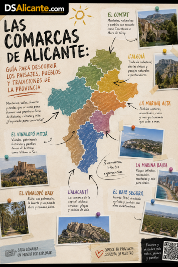 Comarcas de Alicante: guía para descubrir pueblos, paisajes y qué ver en cada una