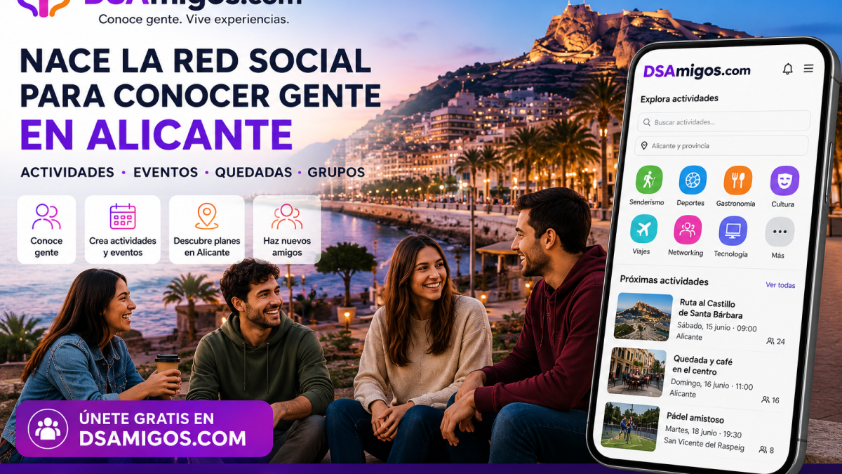 DSAmigos, la red social creada en Alicante para conocer gente