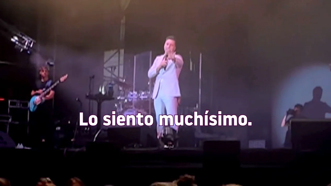 David Bustamante pide a un asistente que abandone su concierto en Alicante tras un incidente durante la actuación