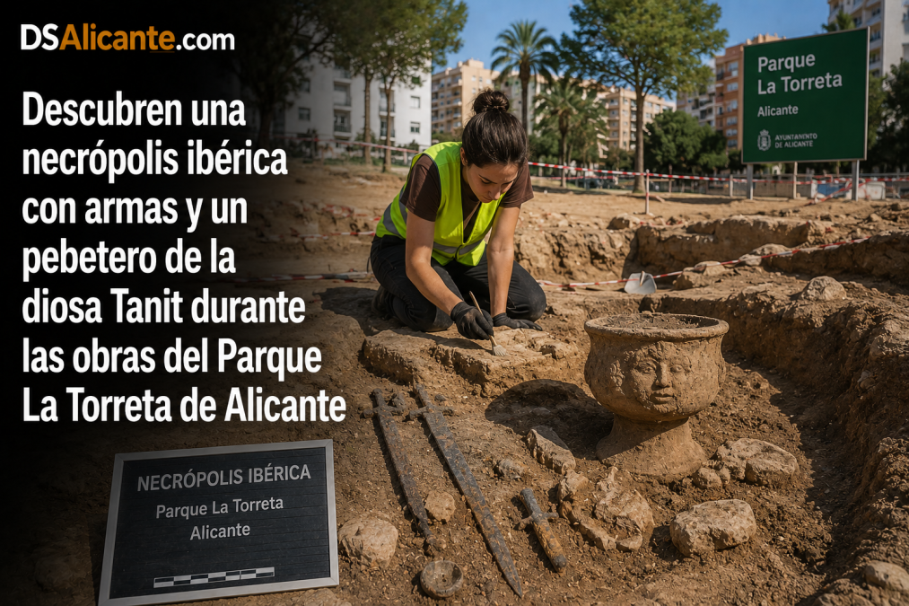 El sorprendente hallazgo arqueológico que cambia la historia de Alicante: una necrópolis ibérica con armas y un pebetero de Tanit