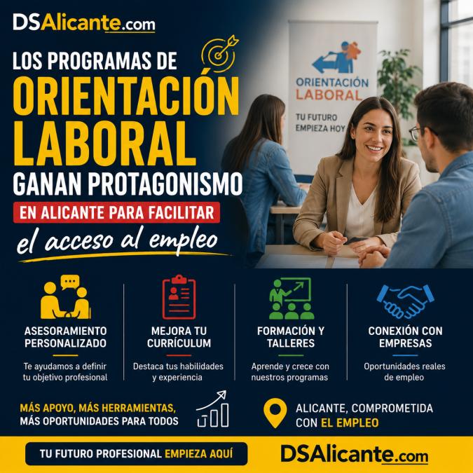Empleo en Alicante: la orientación laboral gana importancia