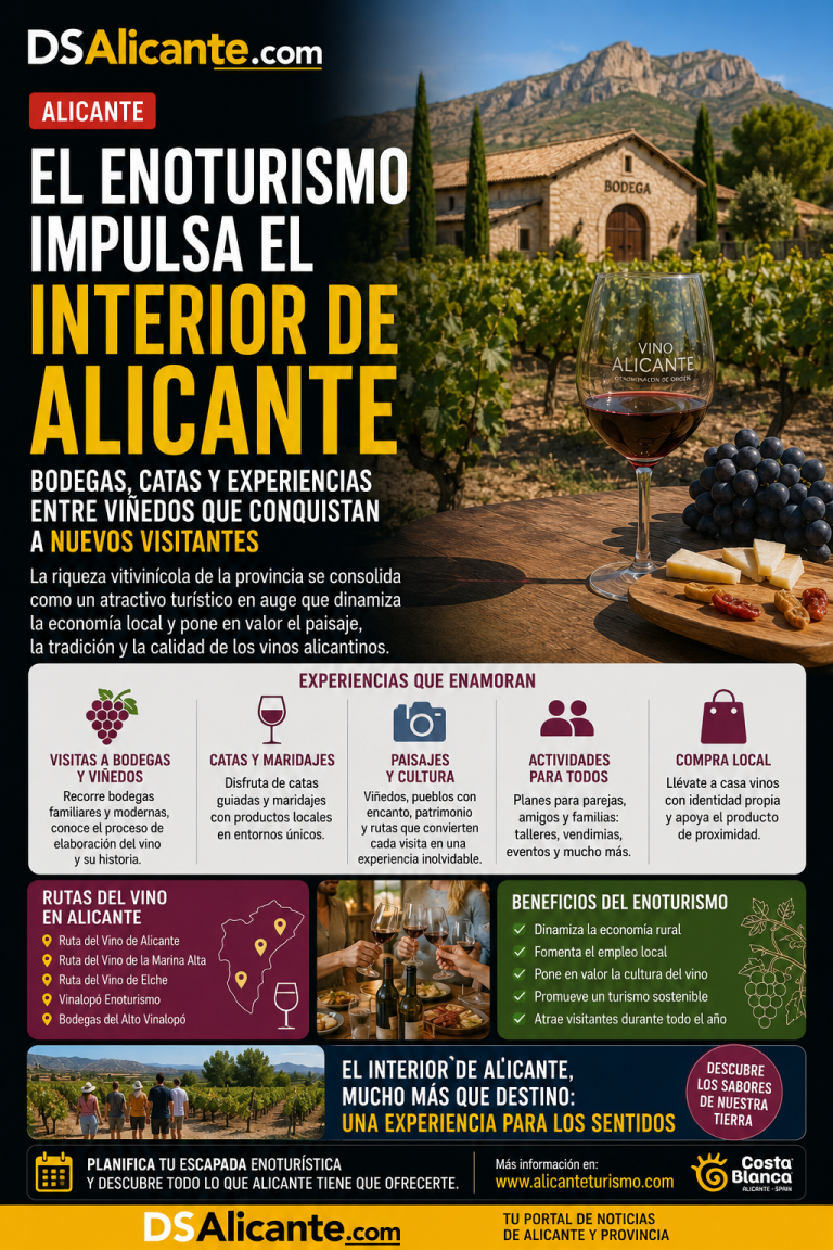 Enoturismo en Alicante: bodegas y experiencias que impulsan el interior