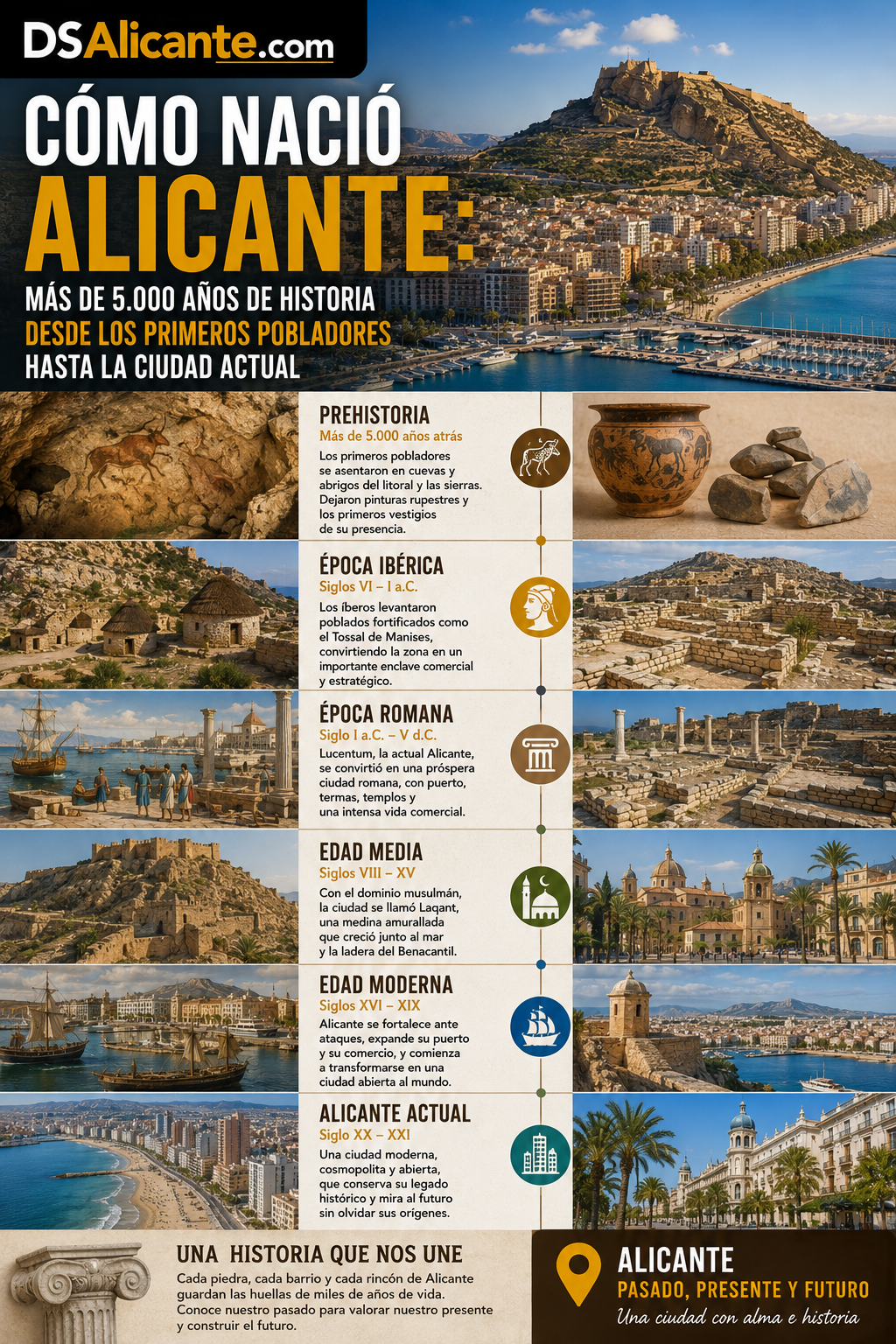 Historia de Alicante: cómo nació la ciudad desde la Prehistoria hasta hoy