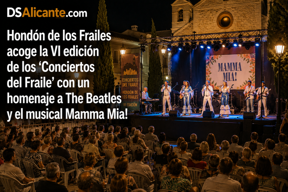 Hondón de los Frailes se llena de música con tributos a The Beatles y Mamma Mia! este verano