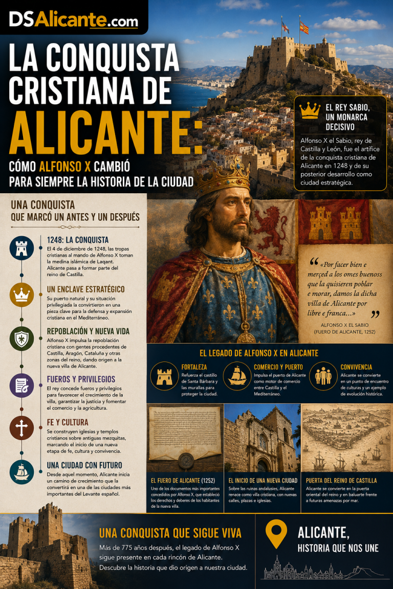 La conquista cristiana de Alicante: cómo Alfonso X cambió la historia de la ciudad