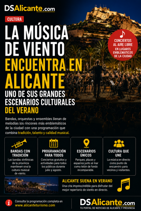 La música en directo impulsa la programación cultural del verano en Alicante