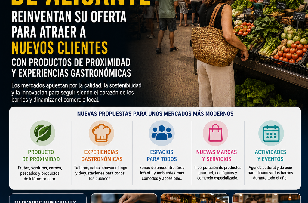 Los mercados municipales de Alicante impulsan el comercio local y la gastronomía