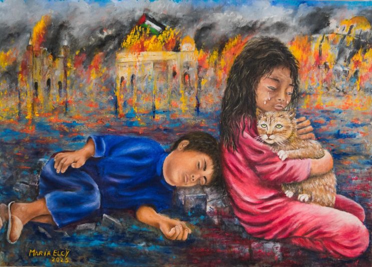 María Elcy Ramírez y el encanto colorido de su obra
