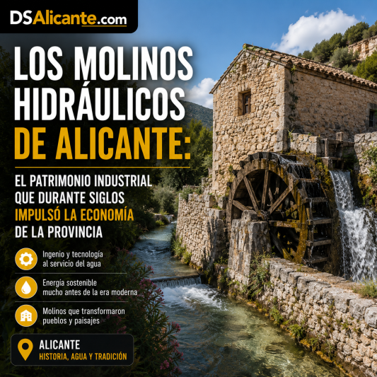 Molinos hidráulicos de Alicante: patrimonio industrial e historia de la provincia