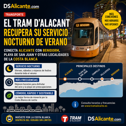 Movilidad nocturna en Alicante: una alternativa para disfrutar del verano