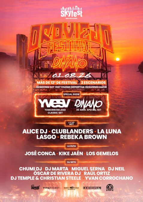 Oro Viejo Festival by Dj Nano aterriza en Benidorm el 1 de agosto con 12 horas de música y 20 artistas en dos escenarios