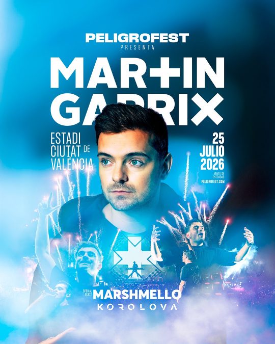 PELIGRO FEST reunirá a Martin Garrix, Korolova y Marshmello en Valencia en su primera edición el 25 de julio