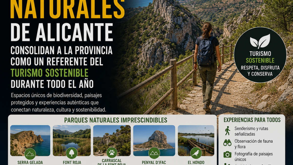 Parques naturales de Alicante: naturaleza y turismo sostenible durante todo el año