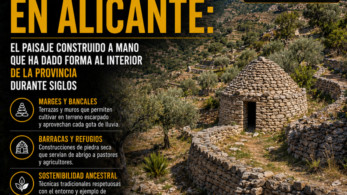 Piedra seca en Alicante: el patrimonio que dio forma al paisaje rural de la provincia