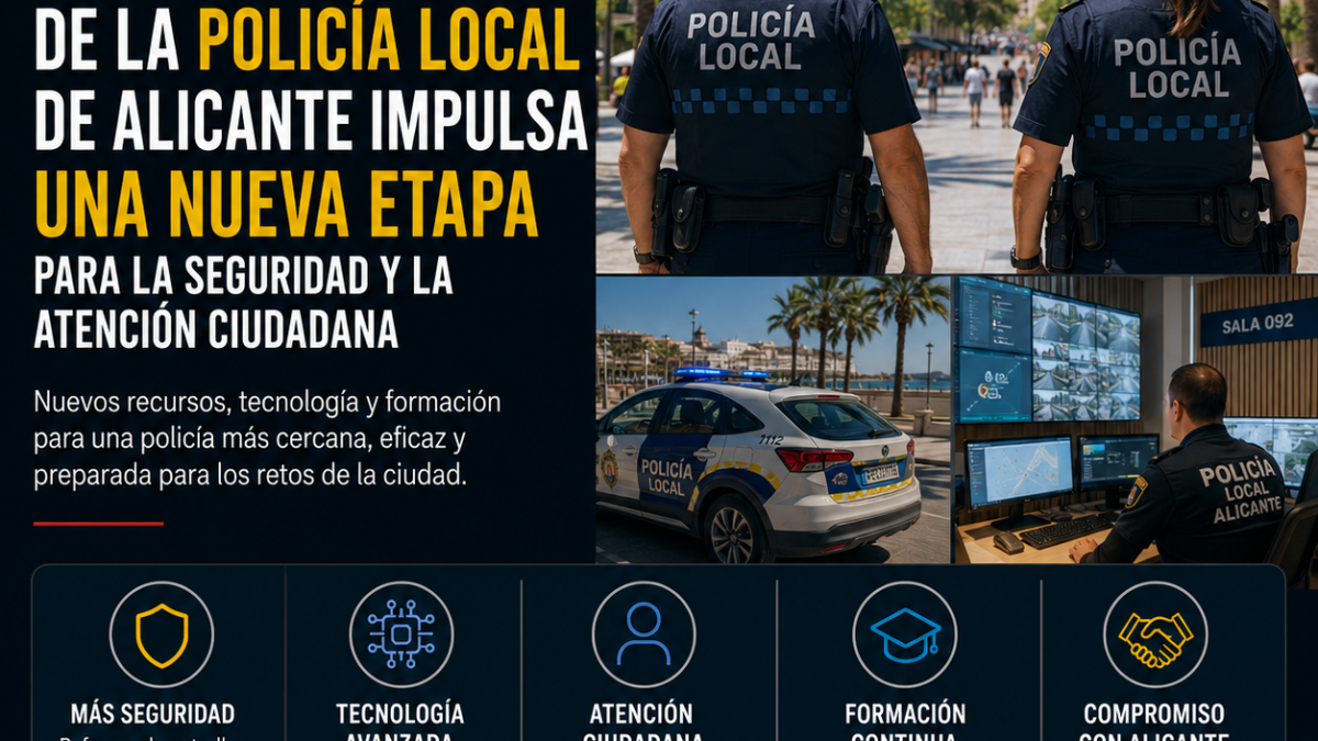 Policía Local de Alicante: tecnología y nuevos medios para mejorar la seguridad