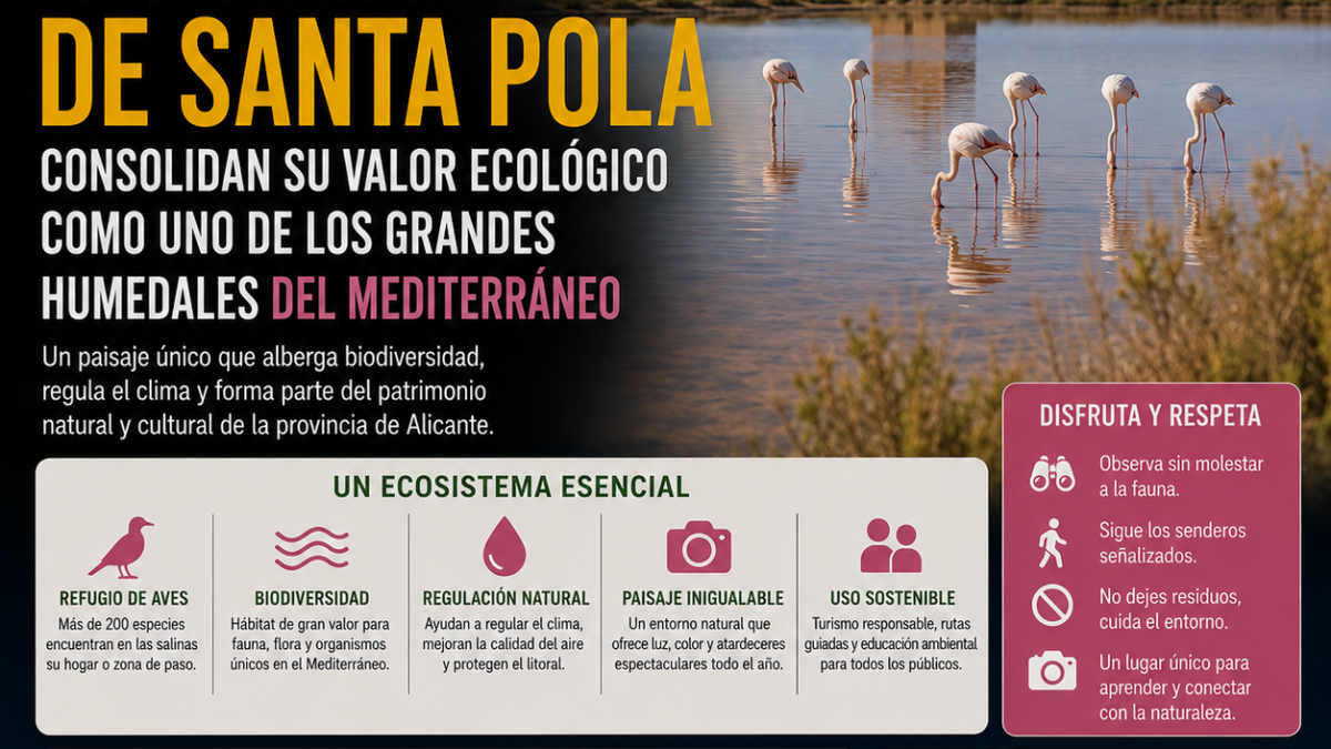 Salinas de Santa Pola: naturaleza, flamencos y biodiversidad en Alicante