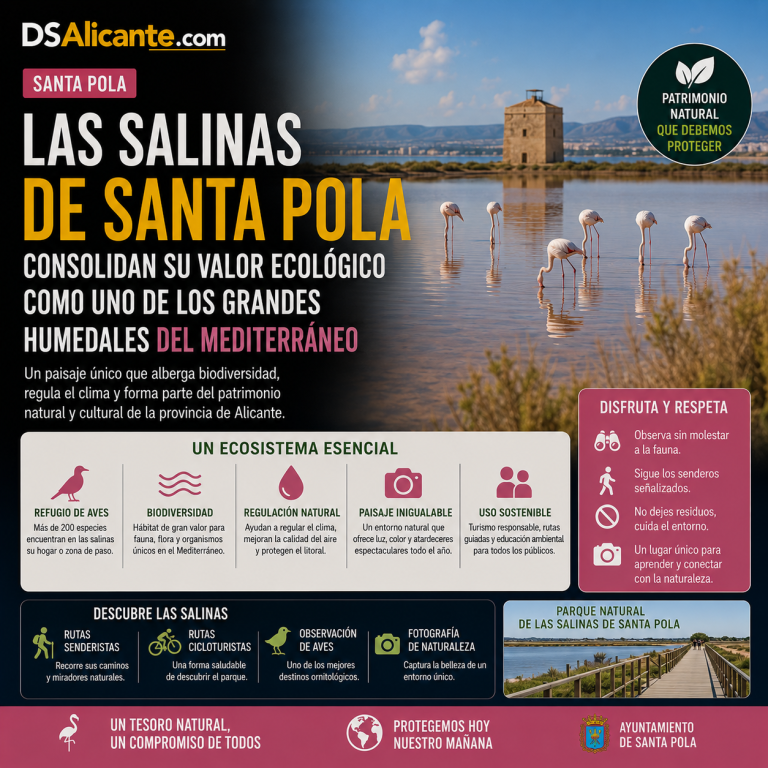 Salinas de Santa Pola: naturaleza, flamencos y biodiversidad en Alicante