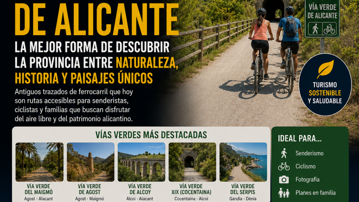 Vías verdes de Alicante: rutas para descubrir la provincia entre naturaleza e historia