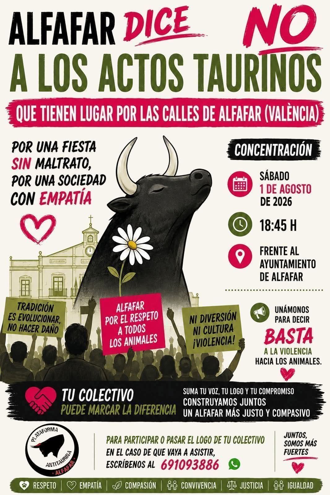 colectivos que están por los animales tienen una cita el 1 en Alfafar colectivos que están por los animales tienen una cita el 1 en Alfafar