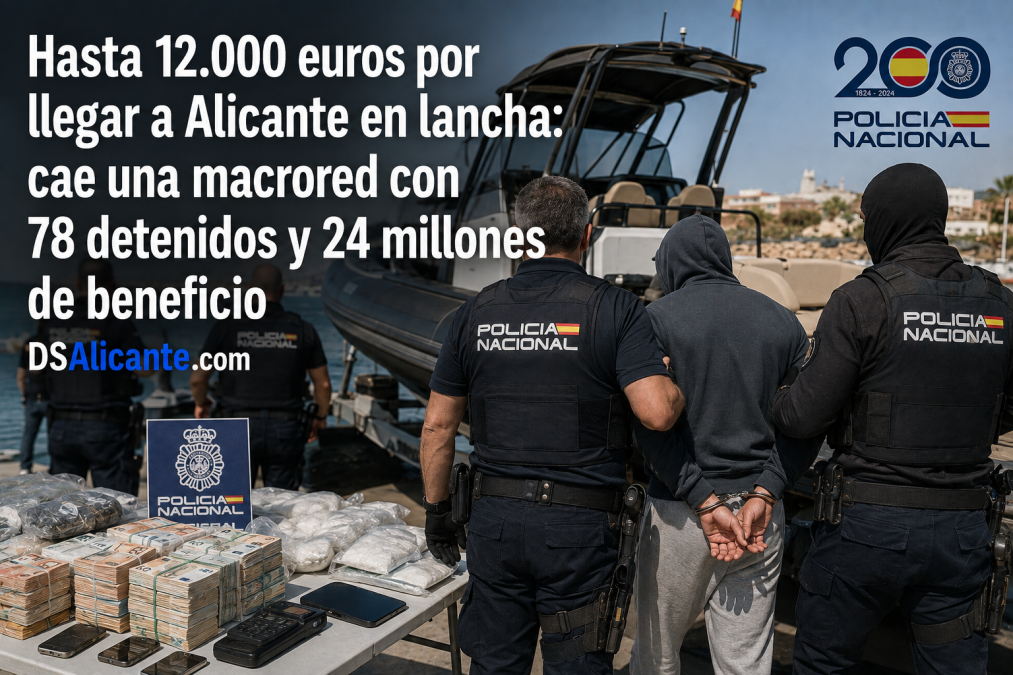 78 detenidos y 24 millones: así funcionaba la macrored que llevaba migrantes en lancha hasta Alicante