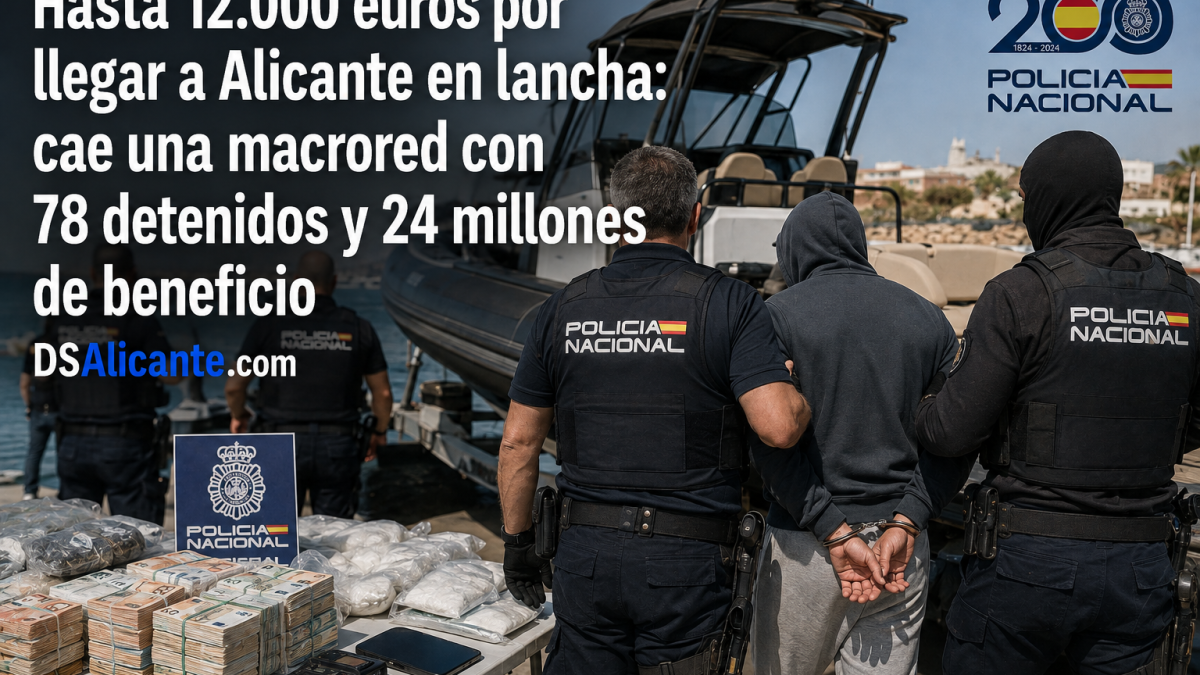 78 detenidos y 24 millones: así funcionaba la macrored que llevaba migrantes en lancha hasta Alicante