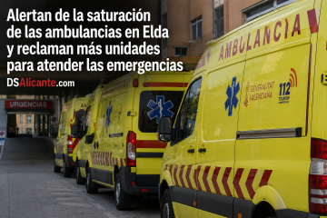 Alertan de demoras en las ambulancias de Elda: piden más SAMU y recursos para las emergencias