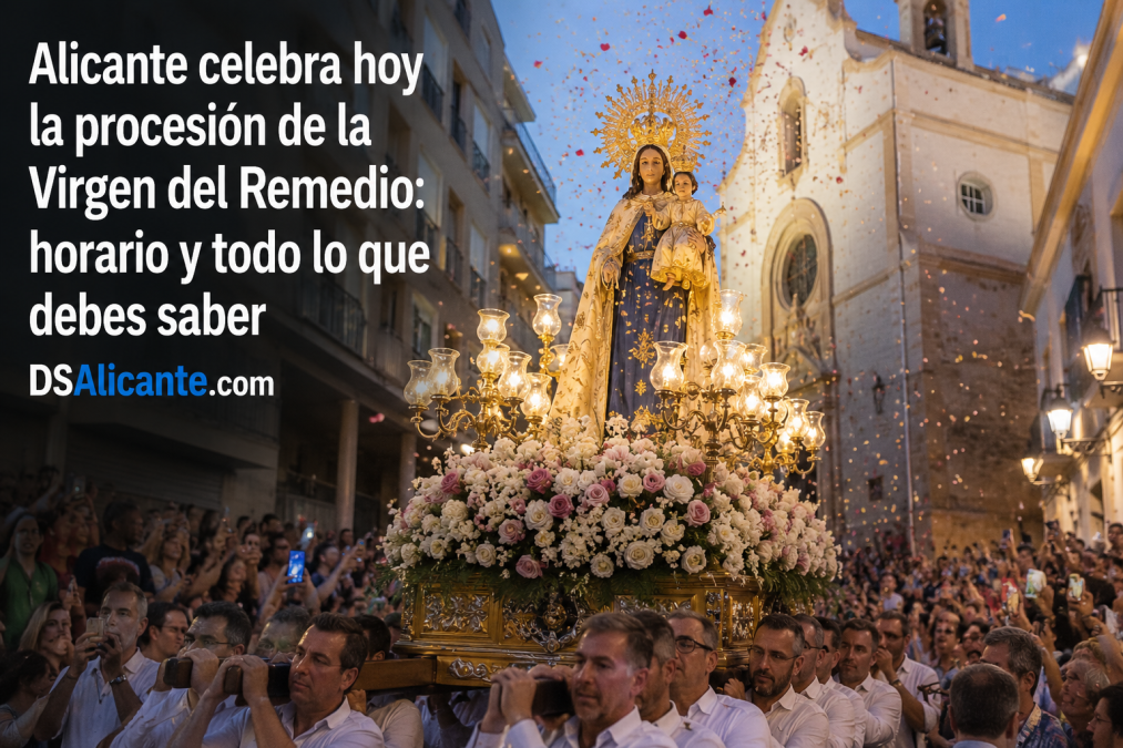 Alicante saca hoy en procesión a su patrona: a qué hora sale la Virgen del Remedio