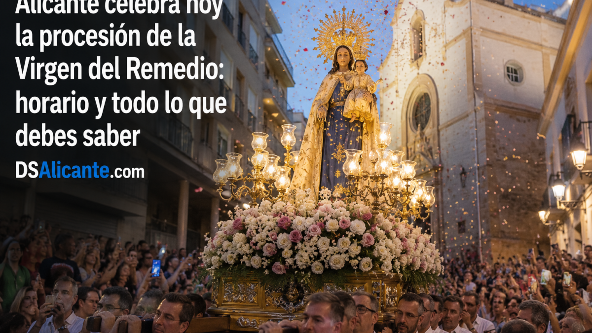 Alicante saca hoy en procesión a su patrona: a qué hora sale la Virgen del Remedio