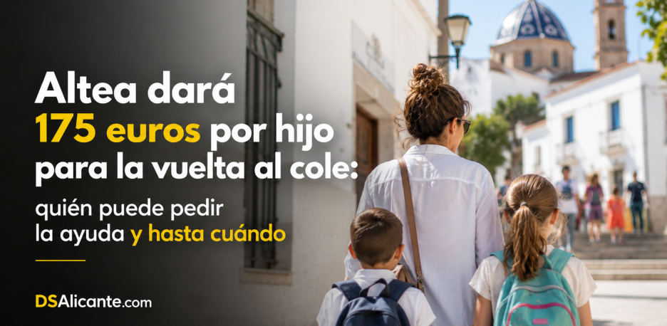 Altea da 175 € por hijo para la vuelta al cole: requisitos