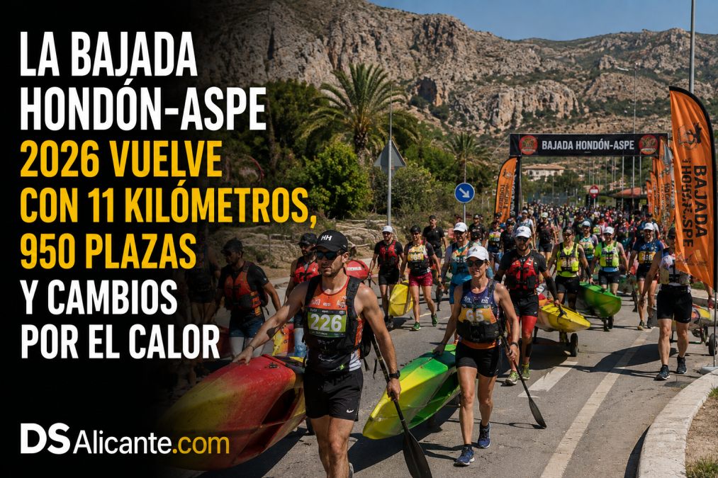 Bajada Hondón-Aspe 2026: horario, recorrido y 11 km
