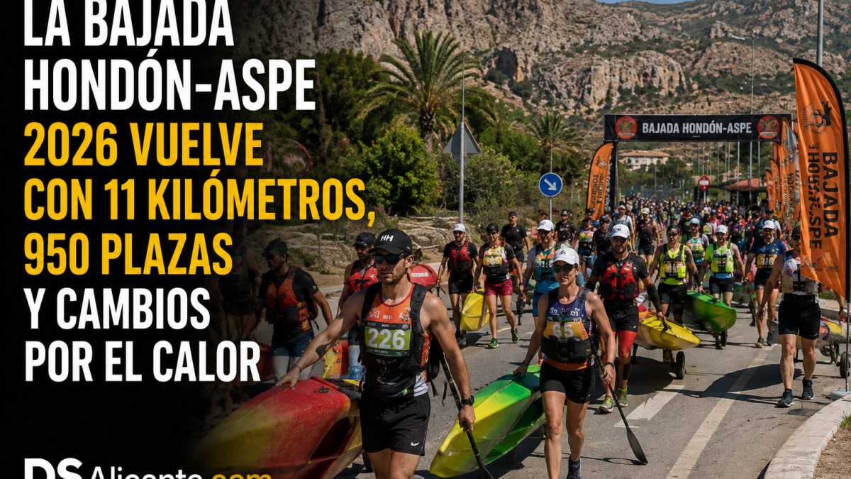 Bajada Hondón-Aspe 2026: horario, recorrido y 11 km