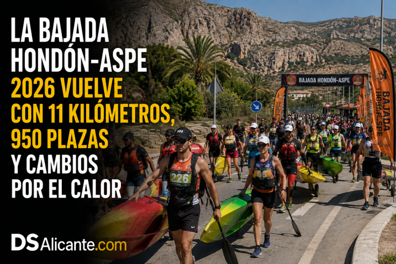 Bajada Hondón-Aspe 2026: horario, recorrido y 11 km