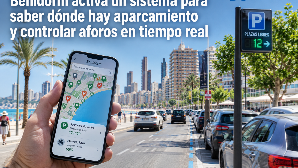 Benidorm activa parking inteligente y control de aforos en tiempo real