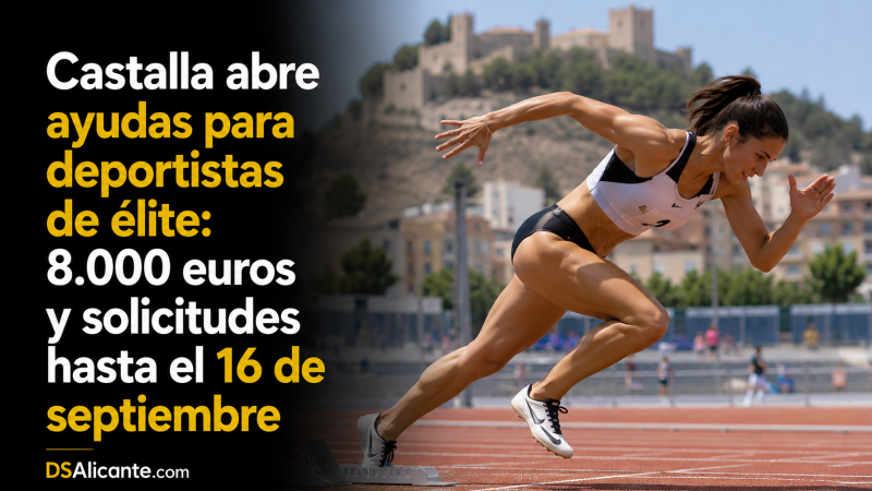 Castalla abre ayudas para deportistas de élite: 8.000 € en 2026