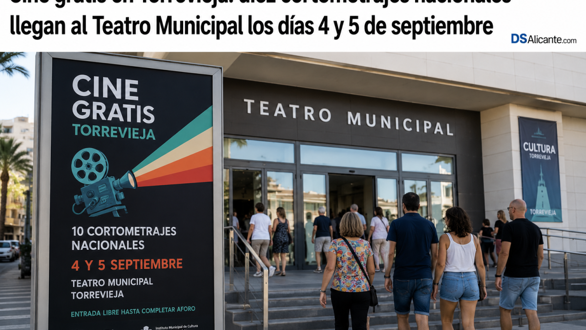 Cine gratis en Torrevieja: 10 cortos el 4 y 5 de septiembre