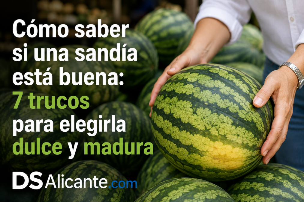 ¿Cómo elegir una sandía dulce? Descubre las señales de madurez, qué significa su mancha, cómo conservarla y los trucos que no son infalibles.