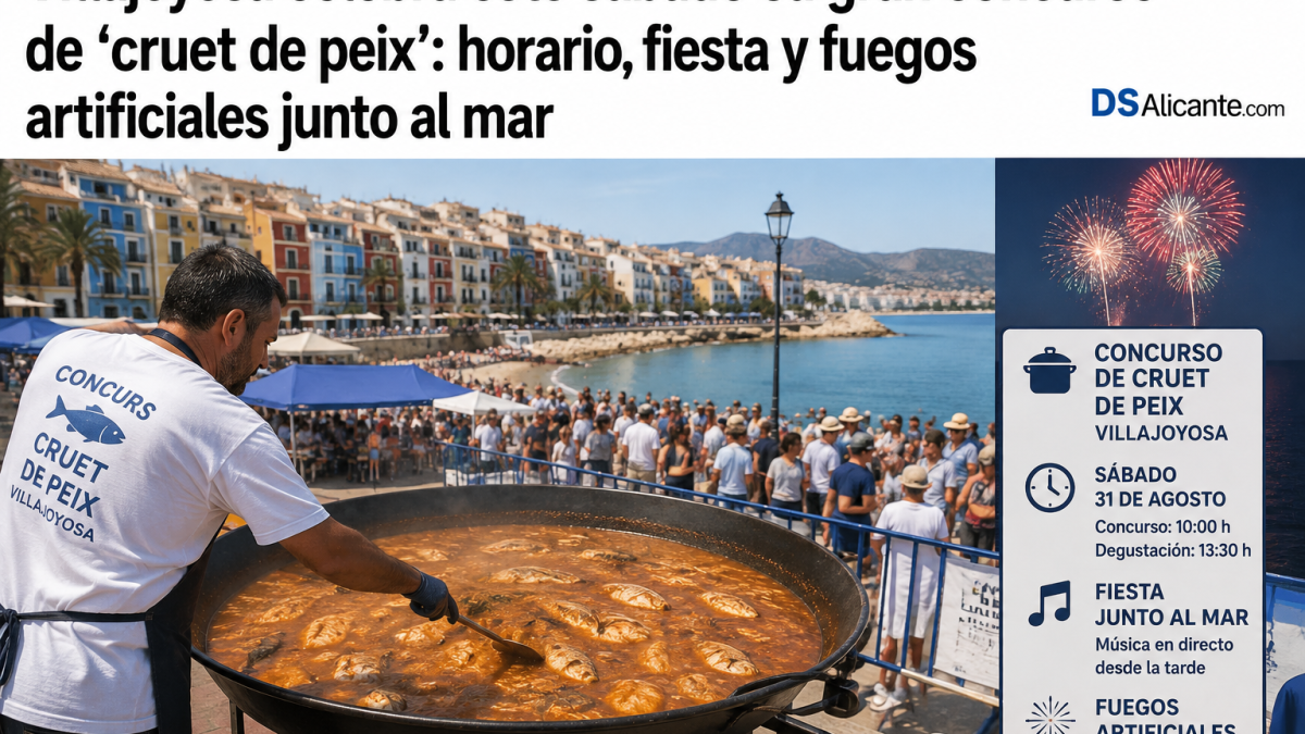 Cruet de Peix Villajoyosa 2026: horario y fiestas de San Agustín