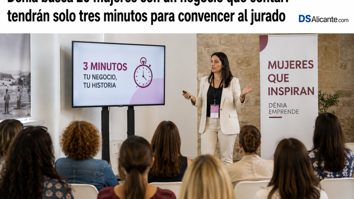 Dénia busca 20 empresarias para presentar sus negocios en 3 minutos