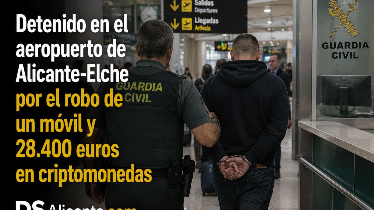 Detenido en Alicante por robar 28.400 € en criptomonedas