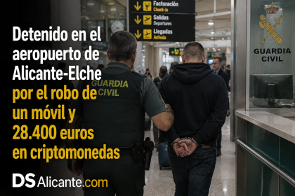 Detenido en Alicante por robar 28.400 € en criptomonedas