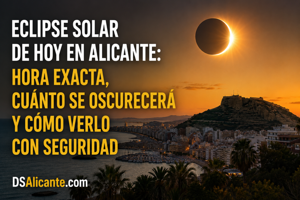 Eclipse Alicante hoy: hora exacta y máximo
