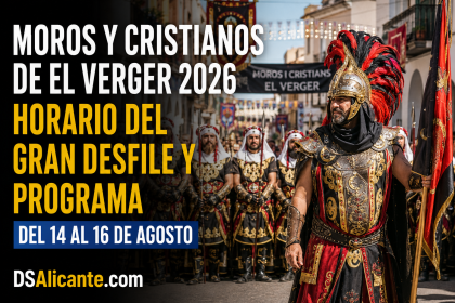 El Verger celebra su gran Entrada de Moros y Cristianos el 15 de agosto a las 19:00. Consulta el programa y los actos del fin de semana.