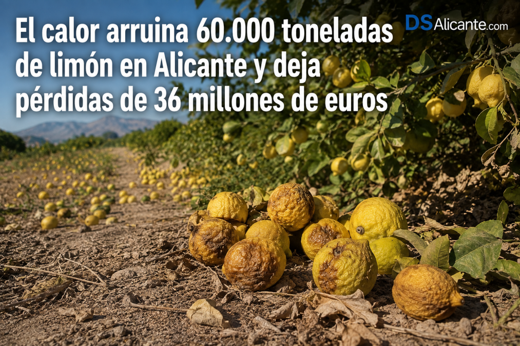 El calor arruina 60.000 toneladas de limón en Alicante
