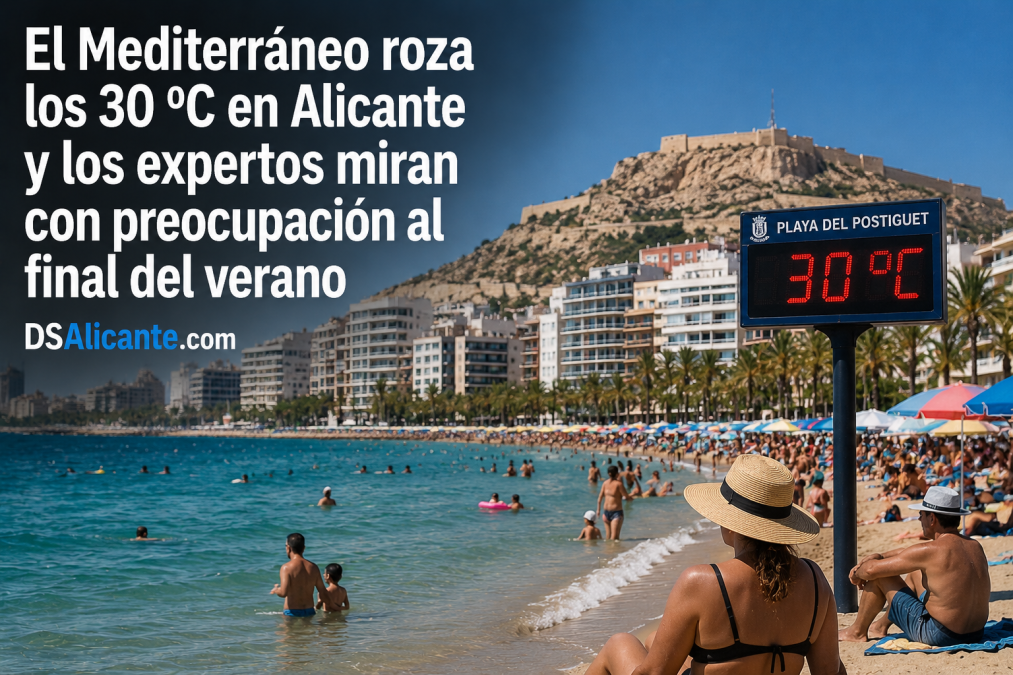 El mar alcanza los 30 grados en Alicante: por qué preocupa lo que pueda ocurrir al final del verano