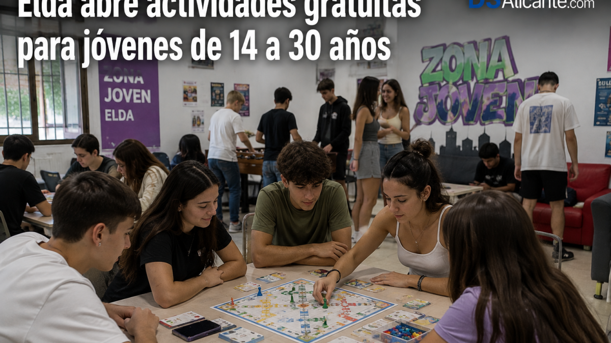 Elda ofrece actividades gratis para jóvenes desde septiembre